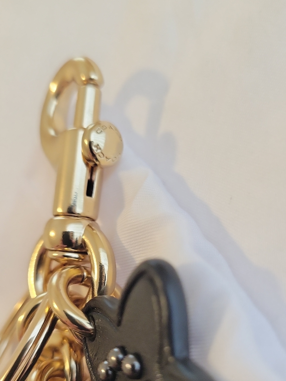 NWOT Coach Flower motif keychain/ bag charm - Picture 2 of 10